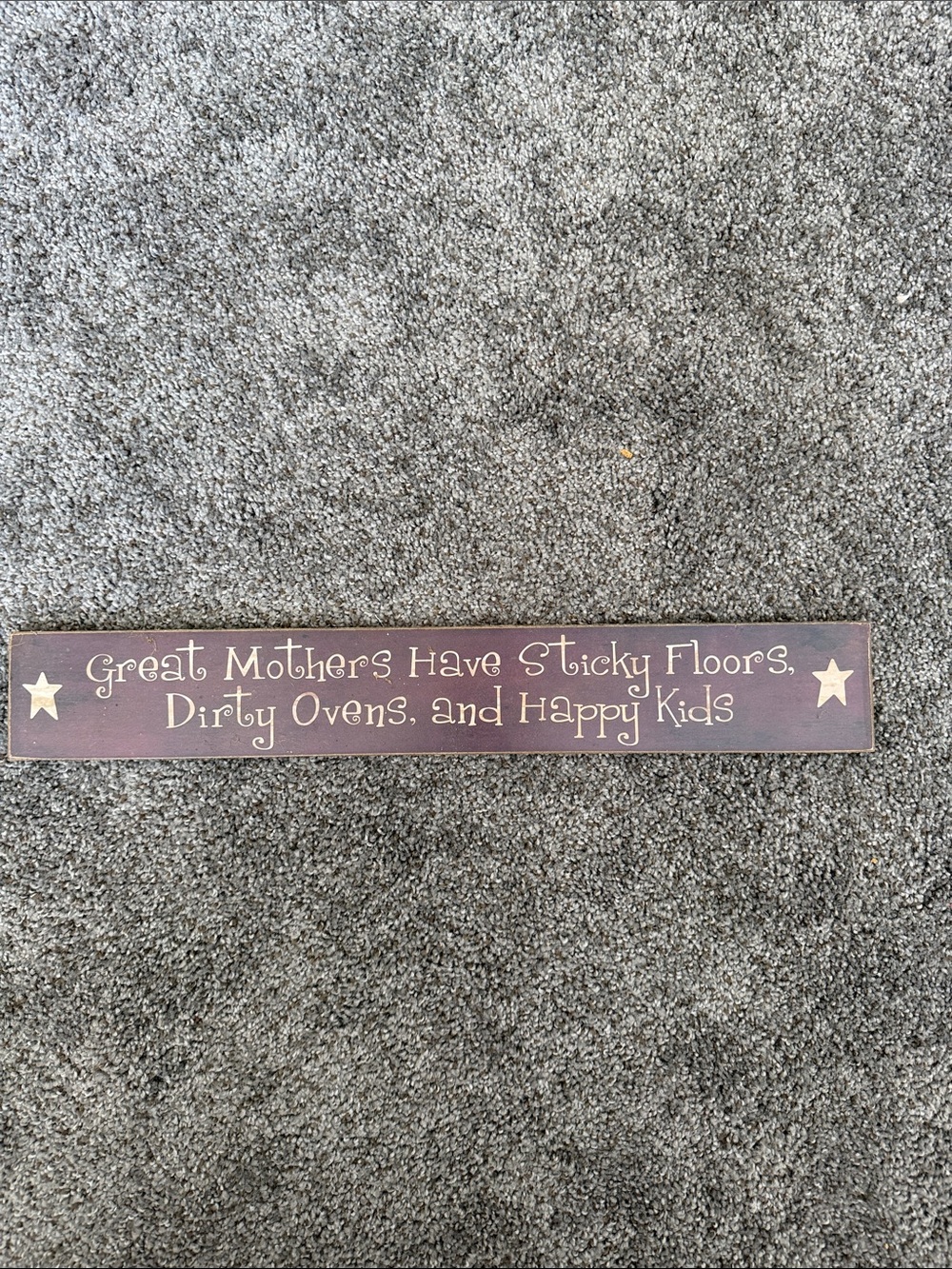 Wooden Wall Sign "Great Mothers" - Rustic Brown